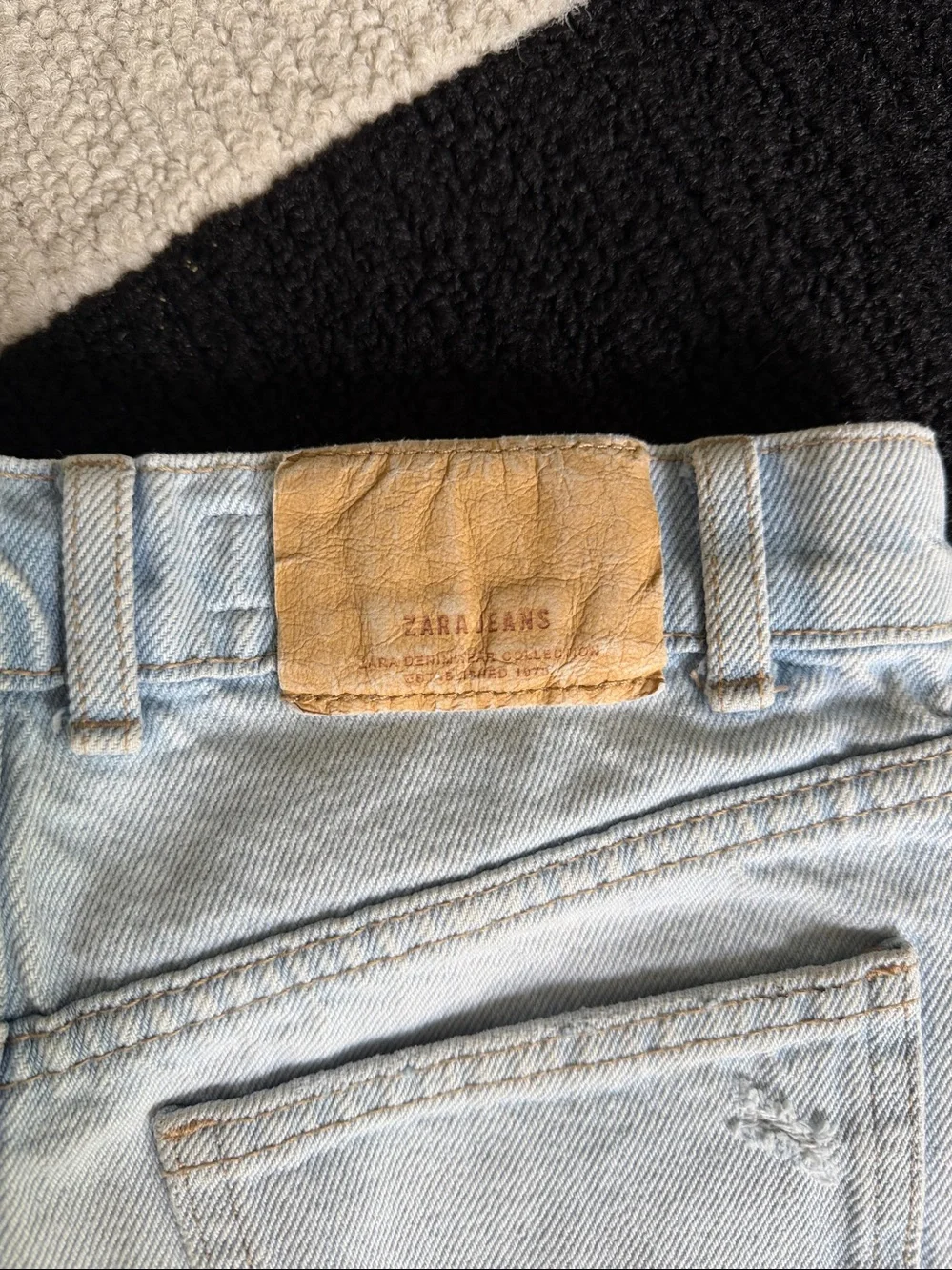 Zara Girls Ripped Denim Shorts